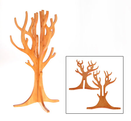 ESPOSITORE ALBERO IN LEGNO PIATTO COMPONIBILE - Image 3