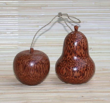 PORTA PEPE E SALE MELA-PERA IN COCCO SET 2PZ - Image 2