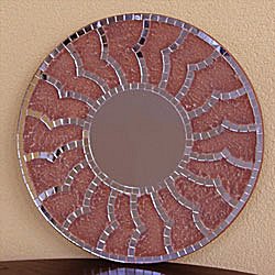 SPECCHIO MOSAICO CM 20 SFONDO NATURAL A2