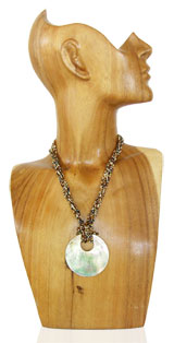 COLLARINI PERLINE 8 FILI CON CIONDOLO MADREPERLA