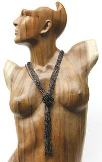 COLLARINI PERLINE 8 FILI CON ROSONE