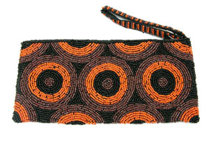 POCHETTE CON CERNIERA CM 22X10,50 DISEGNO CERCHI