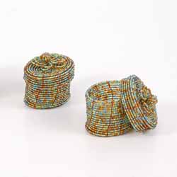 SCATOLINE OVALI IN PERLINE