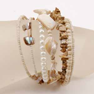 BRACCIALI RIGIDINI CON PERLE IN CERAMICA - Image 30