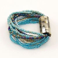 BRACCIALI 10 FILI STRIPE CON TUBO MADREPERLA - Image 21