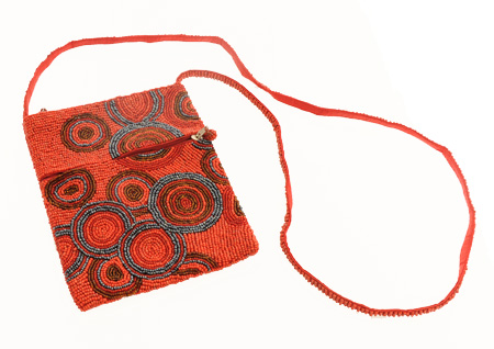 PORTAPASSAPORTO CON PERLINE CERCHI ETNICI CM 19X14,5 - Image 6