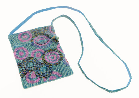 PORTAPASSAPORTO CON PERLINE CERCHI ETNICI CM 19X14,5 - Image 10