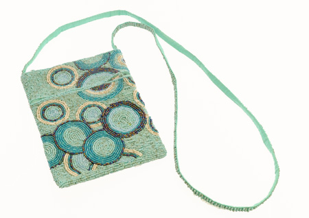 PORTAPASSAPORTO CON PERLINE CERCHI ETNICI CM 19X14,5 - Image 13