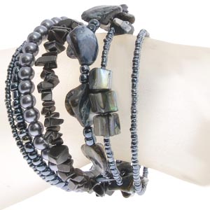 BRACCIALI RIGIDINI CON PERLE IN CERAMICA - Image 32