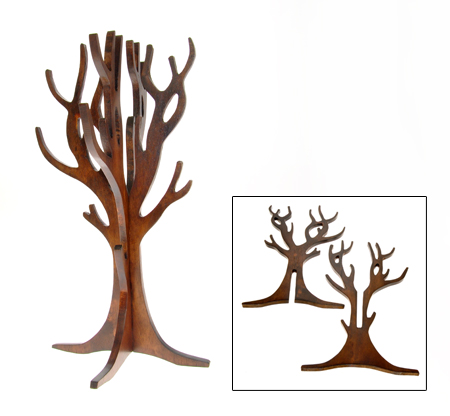 ESPOSITORE ALBERO IN LEGNO PIATTO COMPONIBILE - Image 5