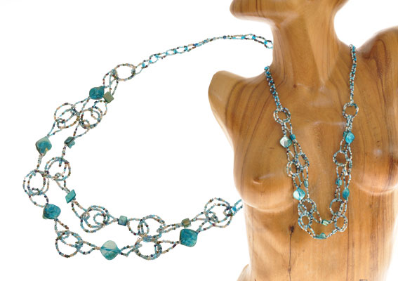 COLLANE A CATENA CON ANELLI E MADREPERLA - Image 17