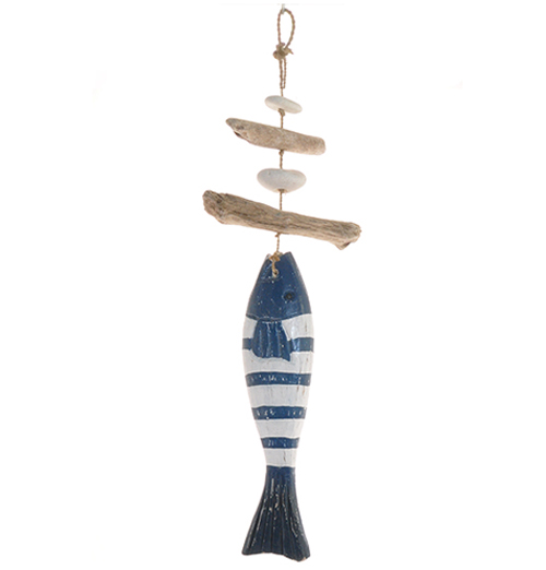 HANGING SINGLE FISH STRIPE COMB STONES (cm 25 object, cm 50 total) - Image 3