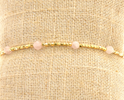 BRACCIALI SIMPLE GOLD PLATED COMB KRISTAL CEKO