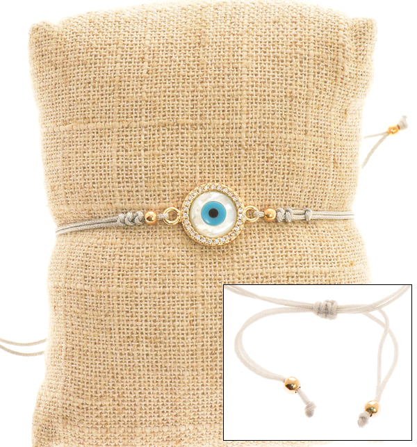 BRACCIALI STRING WITH ZIRCON ROUND MATTA - Image 2