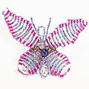 SPILLE FARFALLA CON PERLINE