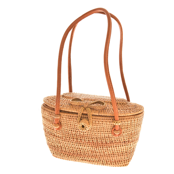 BORSA ATE MINI OVAL MARKET CON MANICI CORTI 18X11X12 CM - Image 2