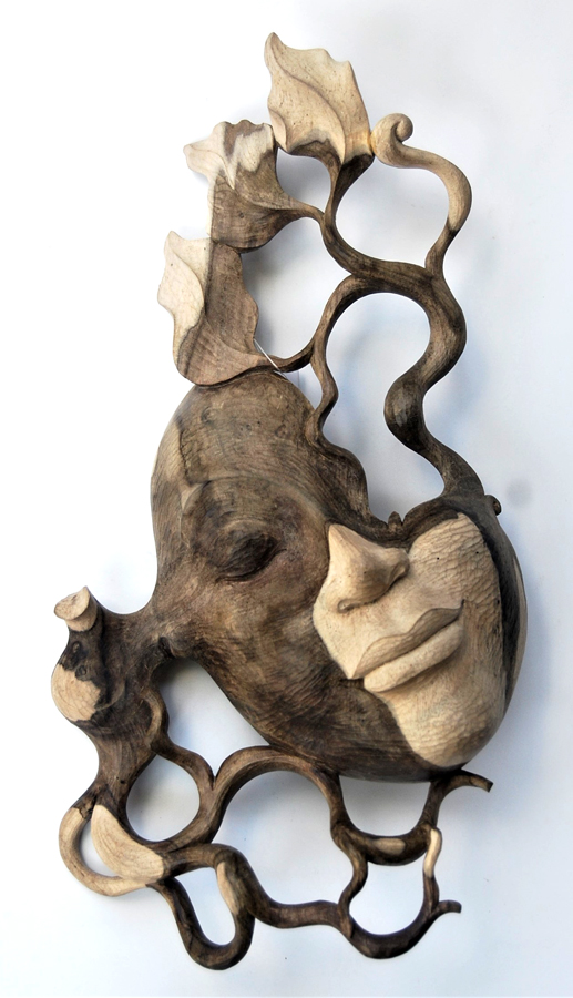 MASCHERA LADY CON RADICI E FOGLIE CM 29X15 - Image 19