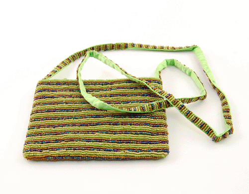 BORSETTINA TRACOLLA CON PERLINE CM 12X18 - Image 8