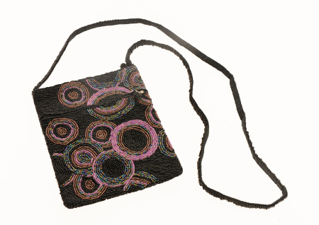 PORTAPASSAPORTO CON PERLINE CERCHI ETNICI CM 19X14,5 - Image 4