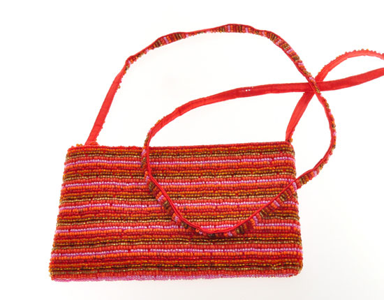 BORSETTINA TRACOLLA CON PERLINE CM 12X18 - Image 12