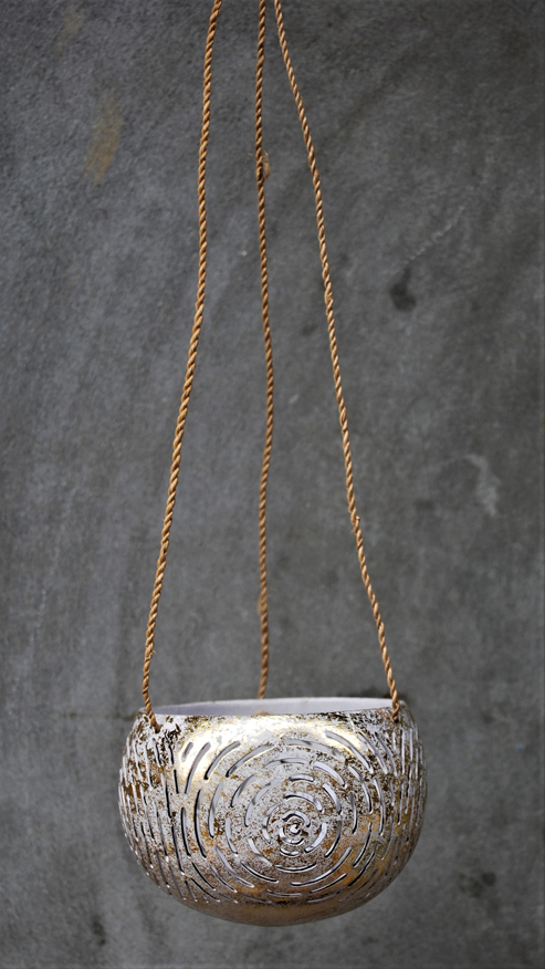 LANTERNA PORTACANDELE IN NOCE DI COCCO MOTIVO CON SOLI - Image 3