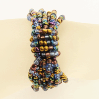 BRACCIALI 10 FILI CON PERLINE E NODO