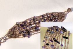 BRACCIALI 13 FILI CON PERLINE E PIETRE