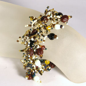 BRACCIALI CORALLO CON PERLE IN VETRO - Image 22