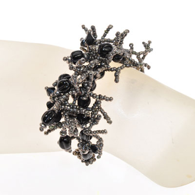 BRACCIALI CORALLO CON PERLE IN VETRO - Image 20