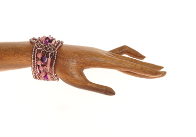 BRACCIALI ONDA CON MADREPERLA COLORATE - Image 5