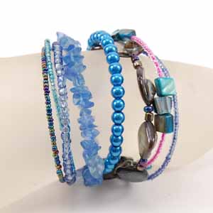 BRACCIALI RIGIDINI CON PERLE IN CERAMICA - Image 10