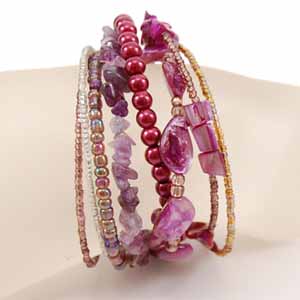 BRACCIALI RIGIDINI CON PERLE IN CERAMICA - Image 13