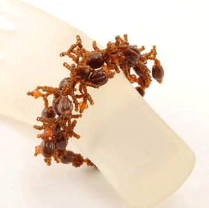 BRACCIALI CORALLO CON PERLE IN VETRO - Image 31