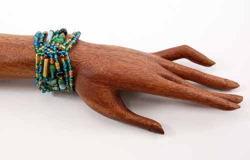 BRACCIALI ONDA CON MADREPERLA COLORATE - Image 6