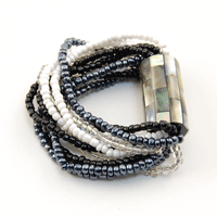 BRACCIALI 10 FILI STRIPE CON TUBO MADREPERLA - Image 4