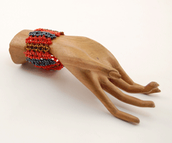BRACCIALETTI A RETE CON PERLINE STRIPE - Image 2