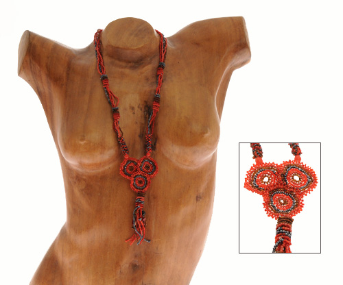 COLLANE 5 FILI 3 CERCHI E FRANGE RUFIDA - Image 4