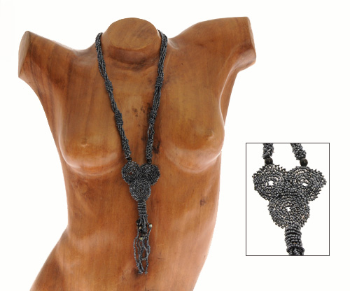 COLLANE 5 FILI 3 CERCHI E FRANGE RUFIDA - Image 5