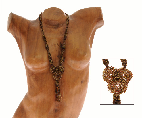 COLLANE 5 FILI 3 CERCHI E FRANGE RUFIDA - Image 6