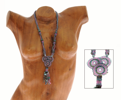 COLLANE 5 FILI 3 CERCHI E FRANGE RUFIDA - Image 8