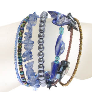 BRACCIALI RIGIDINI CON PERLE IN CERAMICA - Image 21