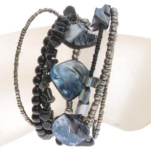 BRACCIALI RIGIDINI CON PERLE IN CERAMICA - Image 22