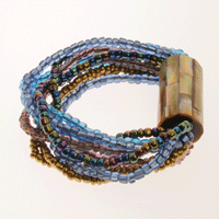 BRACCIALI 10 FILI STRIPE CON TUBO MADREPERLA - Image 12