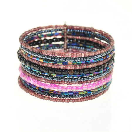 BRACCIALETTI RIGIDI CON PERLINE 12 FILI - Image 15