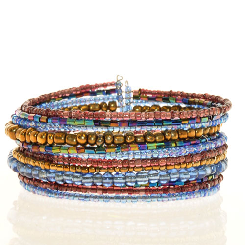 BRACCIALETTI RIGIDI CON PERLINE 12 FILI - Image 18