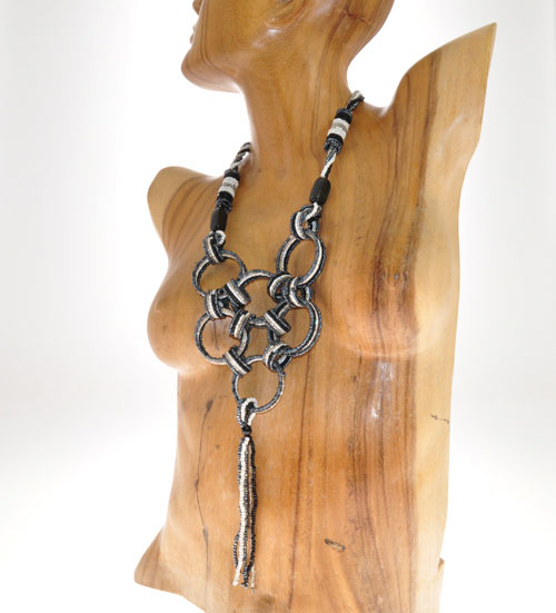 COLLANE CON ANELLI KAWAT GRANDI FRANGES - Image 2