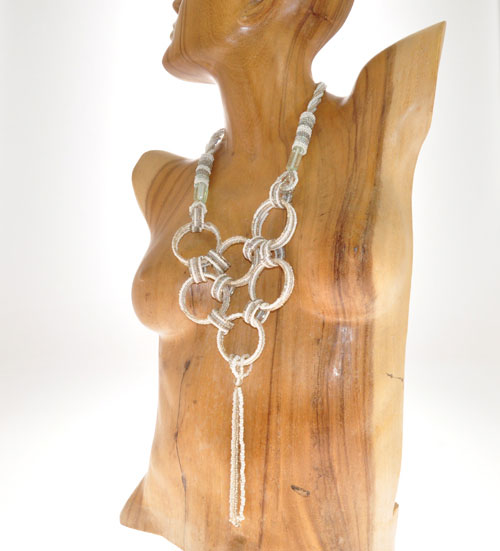 COLLANE CON ANELLI KAWAT GRANDI FRANGES - Image 3