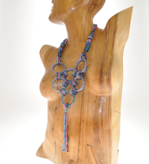 COLLANE CON ANELLI KAWAT GRANDI FRANGES - Image 4