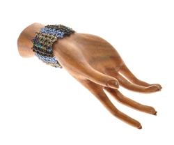 BRACCIALETTI A RETE CON PERLINE STRIPE - Image 21