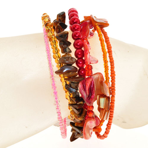 BRACCIALI RIGIDINI CON PERLE IN CERAMICA - Image 25